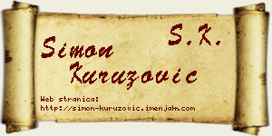Simon Kuruzović vizit kartica